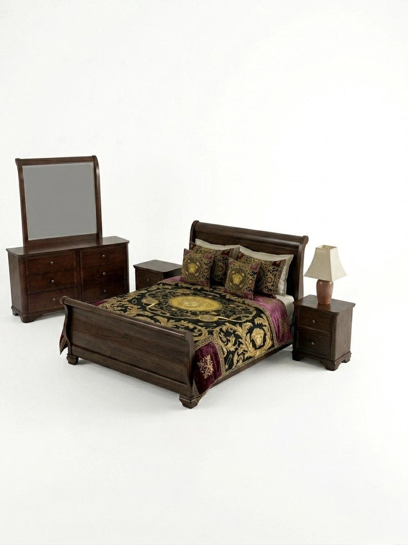 Hycraft 'Renoir' Full Bedroom Suite – Solid Timber Victorian Walnut