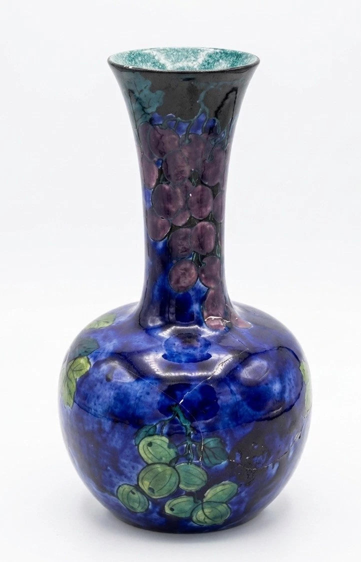 Rare S. Hancock & Sons Rubens Ware Vase — Hand Painted F.X. Abraham, Pattern 1682