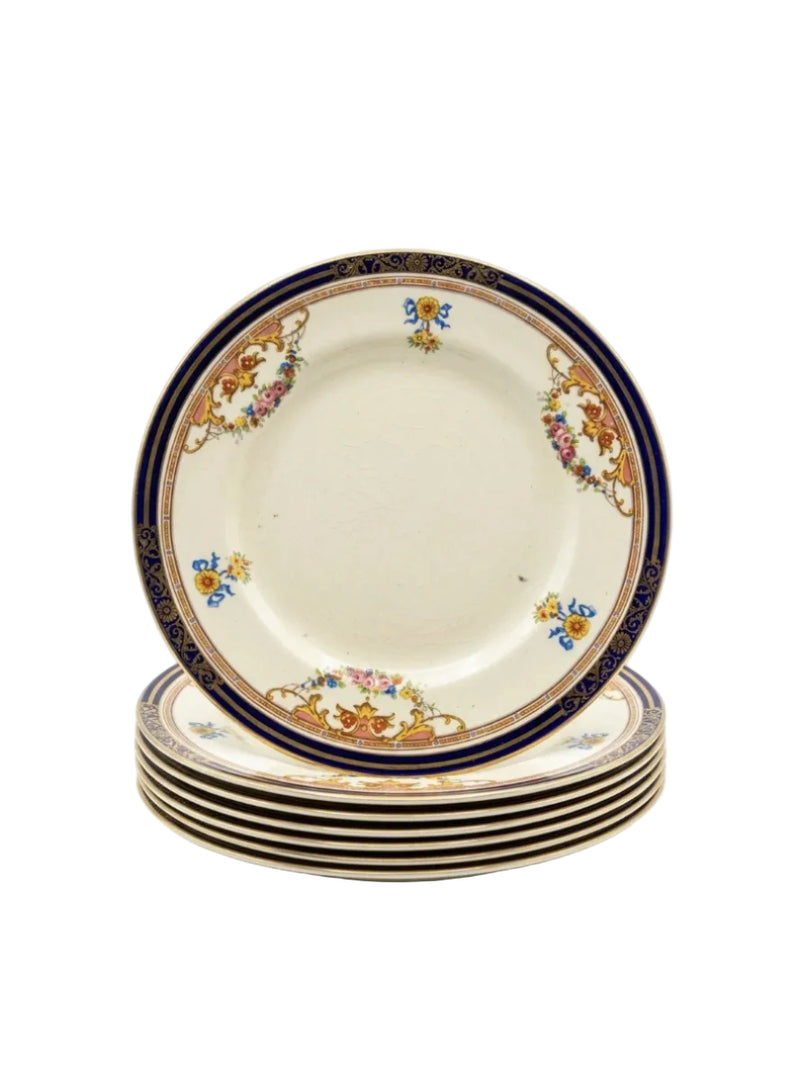 Antique Alfred Meakin Athol Bleu De Roi Dinner Set