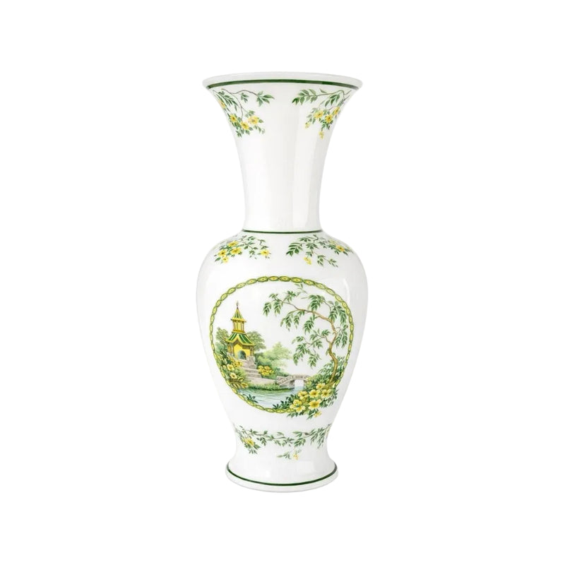 Royal Porzellan Bavaria KPM Vase Handarbeit Germany Scenic Pagoda 493/2