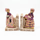 Victorian-Style Porcelain Lady Bookends Figural Crinoline Dress Foreign 34261|286956169397