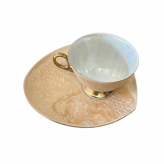 Mother Of Pearl China Tea Cup  And Saucer|286890804173