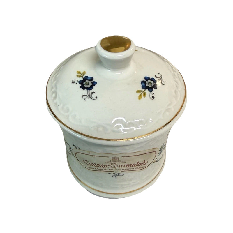 Vintage Crown Devon Blue Floral Jam Pot S. Fielding & Co. Ltd. Earthenware - Picture 2 of 4