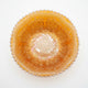 Vintage Marigold Carnival Glass Footed Bowl - Iridescent Floral Pattern Ruffled|286964546174