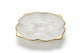 Anchor Hocking Serving Bowl White Milk Glass with Gold Trim - Grapes and Leaves|286995554007
