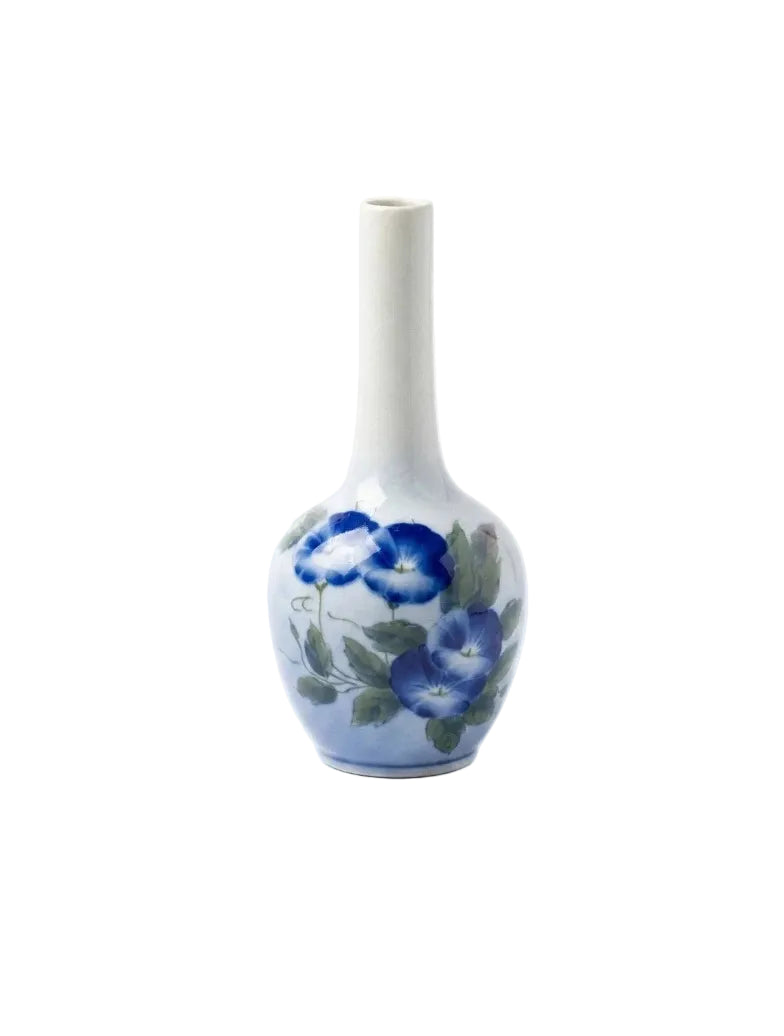 Royal Copenhagen 'Morning Glory' Bud Vase | Blue & White Porcelain | Denmark | 1969 | 790/43-6