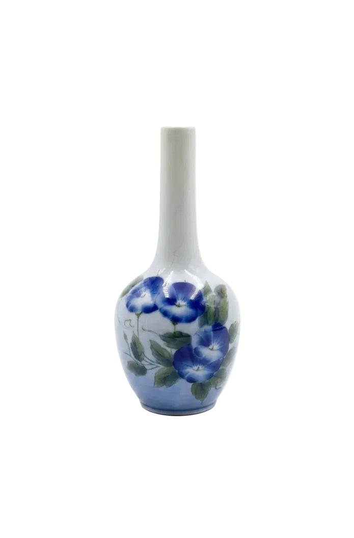 Royal Copenhagen 'Morning Glory' Bud Vase | Blue & White Porcelain | Denmark | 1969 | 790/43-6