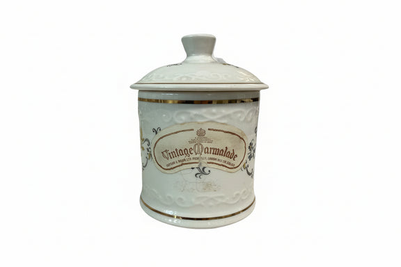 Vintage Crown Devon Blue Floral Jam Pot S. Fielding & Co. Ltd. Earthenware - Picture 1 of 4