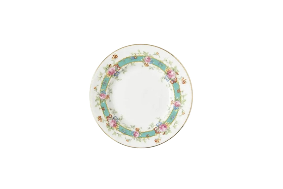 Royal Doulton Fine Bone China Cabinet Plate | Floral Turquoise & Gold | Pattern G2783H | England | c.1940–1960