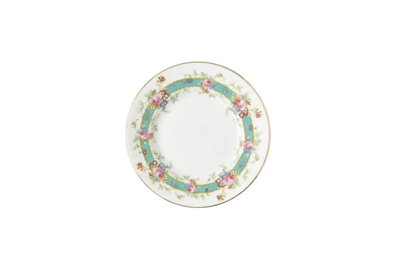 Royal Doulton Fine Bone China Cabinet Plate | Floral Turquoise & Gold | Pattern G2783H | England | c.1940–1960