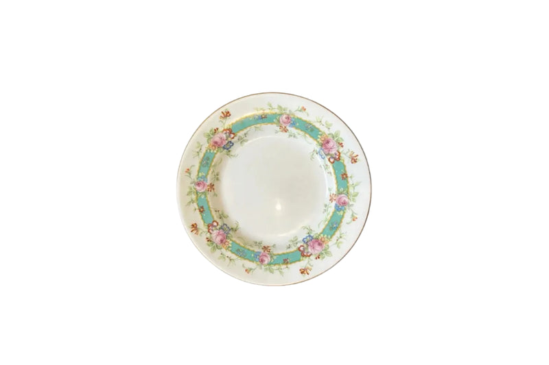 Royal Doulton Fine Bone China Cabinet Plate | Floral Turquoise & Gold | Pattern G2783H | England | c.1940–1960