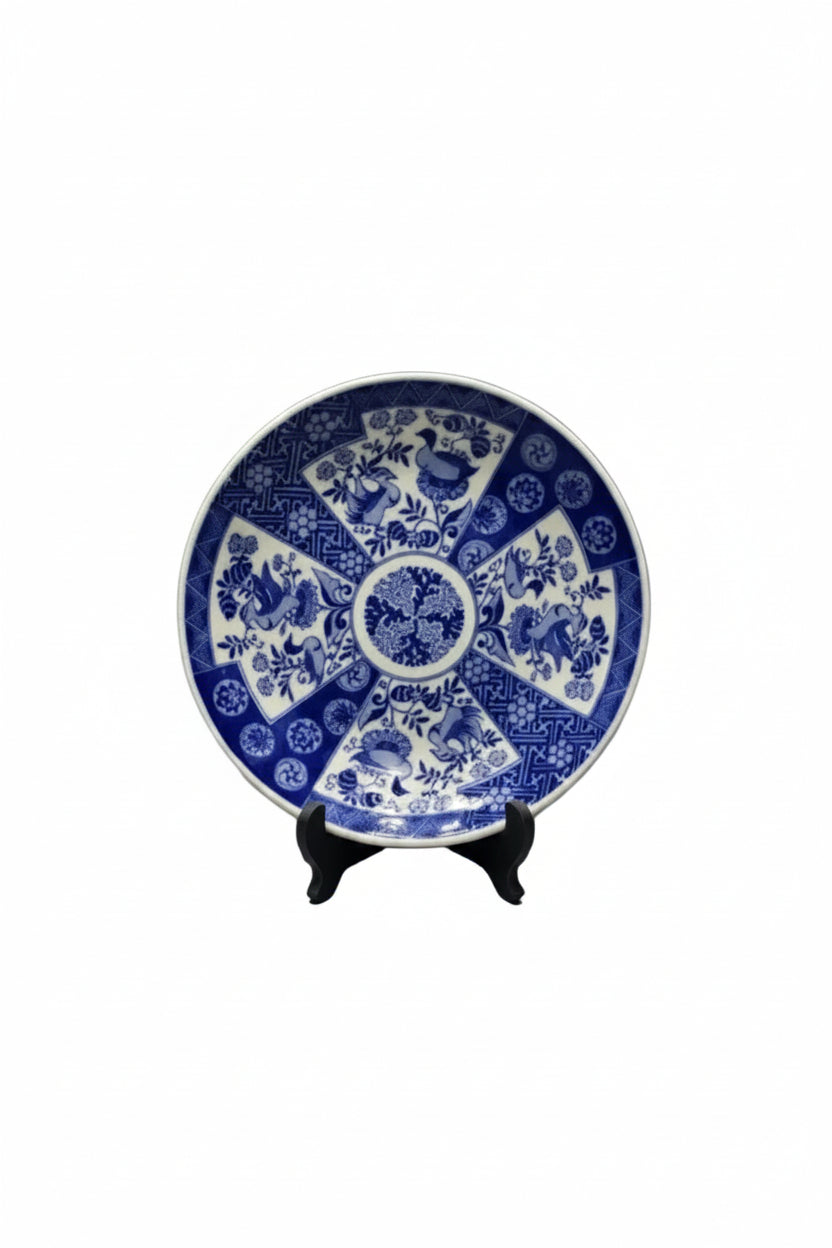 Exquisite Japanese Arita-Yaki Sometsuke Porcelain Plate|286920133326