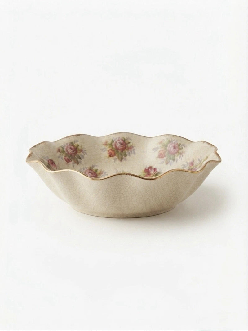 Old Foley James Kent La Rosa Fluted Rose Trinket Dish