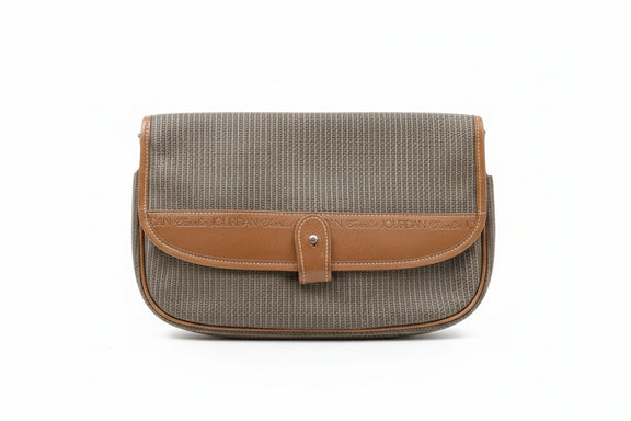 Vintage CHARLES JOURDAN Actif Clutch Actif Paris Logo Pouch Handbag 80s/90s|286861284907