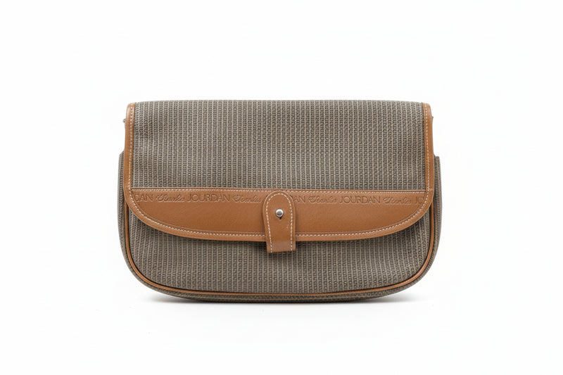 Vintage CHARLES JOURDAN Actif Clutch Actif Paris Logo Pouch Handbag 80s/90s|286861284907