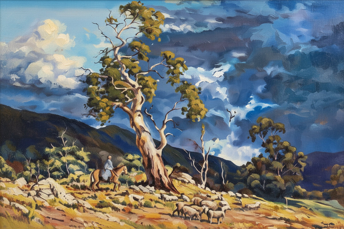 Australian Impressionist Oil Painting R. Bell After The Storm' 1992|286968487478