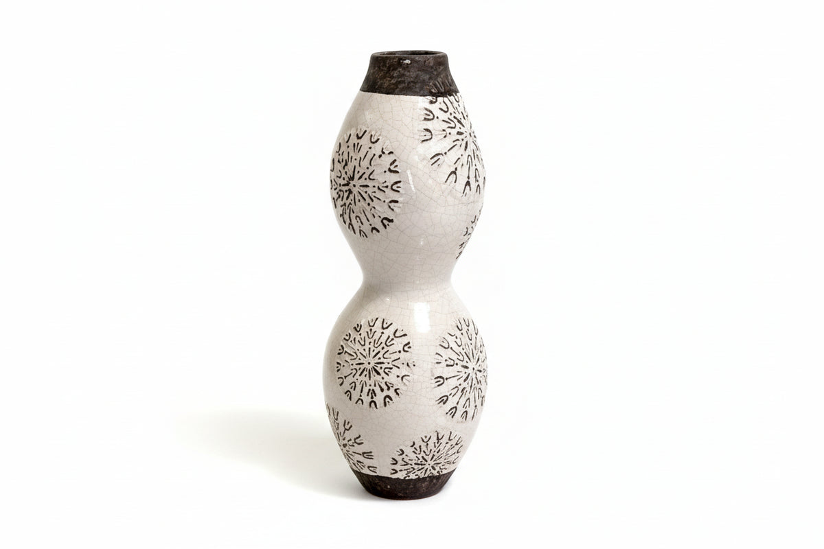 Rare Double-Gourd Studio Pottery Vase 42cm|286945630072