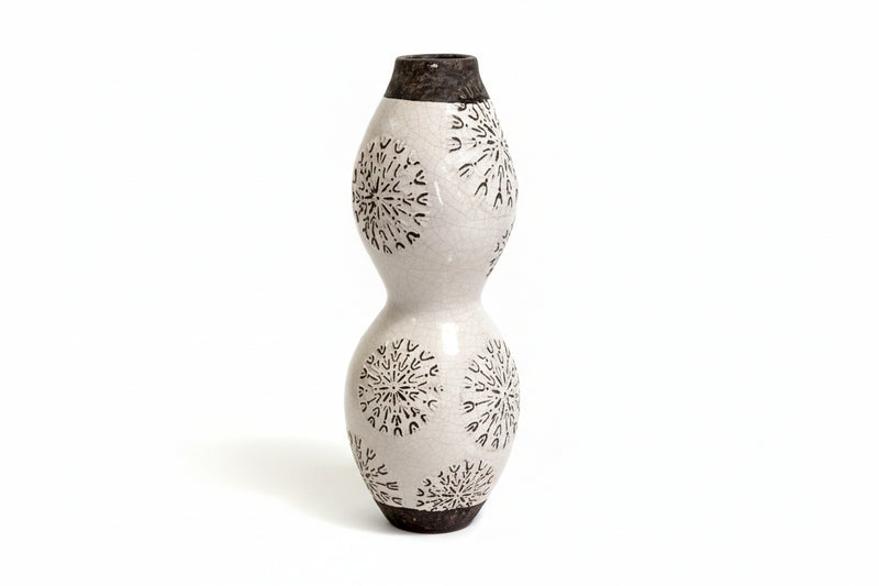 Rare Double-Gourd Studio Pottery Vase 42cm|286945630072