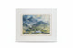 Original Mountain Landscape Watercolor Painting Framed & Matted Atmospheric|286940027530