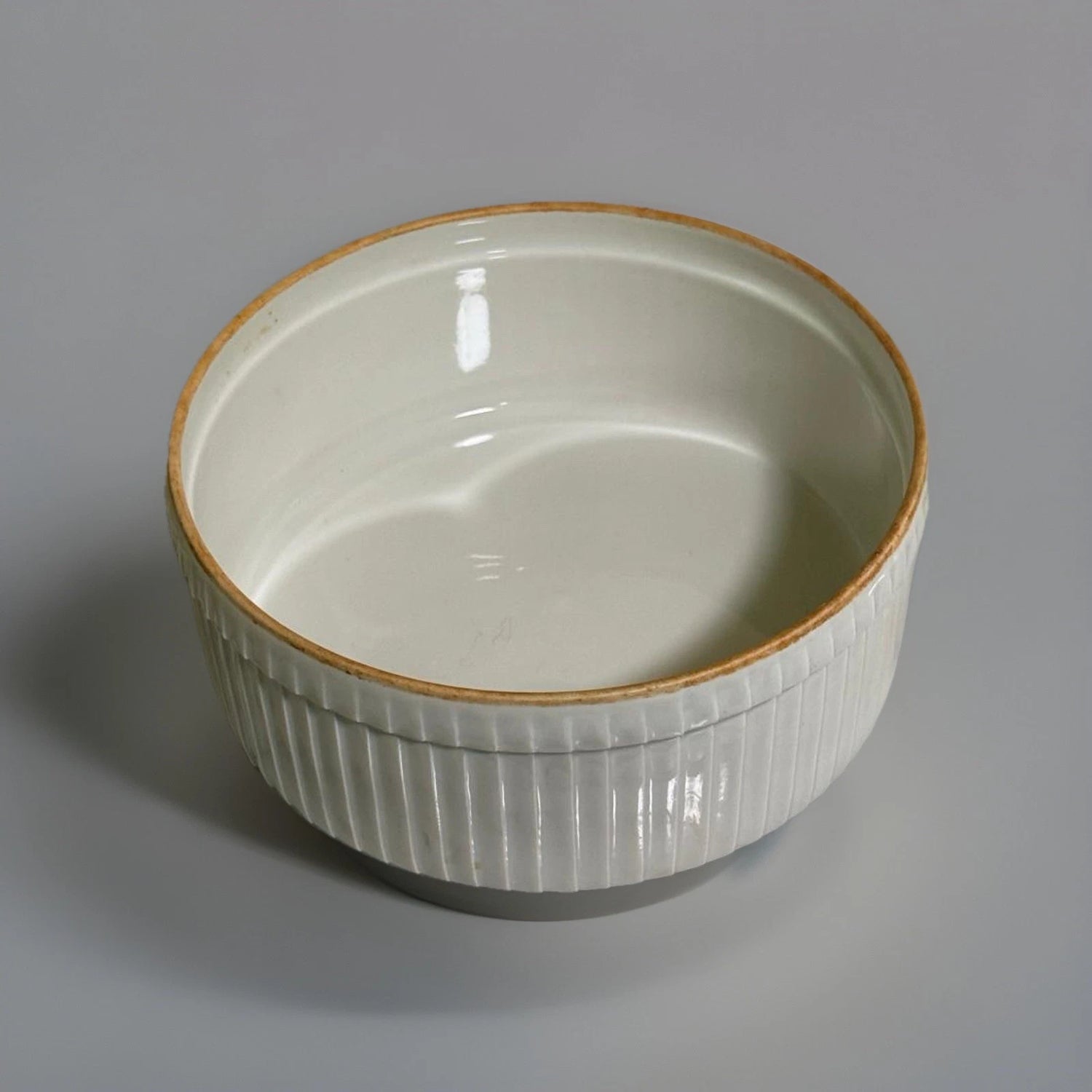 Rare PILLIVUYT Porcelaines A FEU White Ribbed Oven Dish Mehun 69%|286881613582