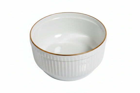 Rare PILLIVUYT Porcelaines A FEU White Ribbed Oven Dish Mehun 69%|286881613582