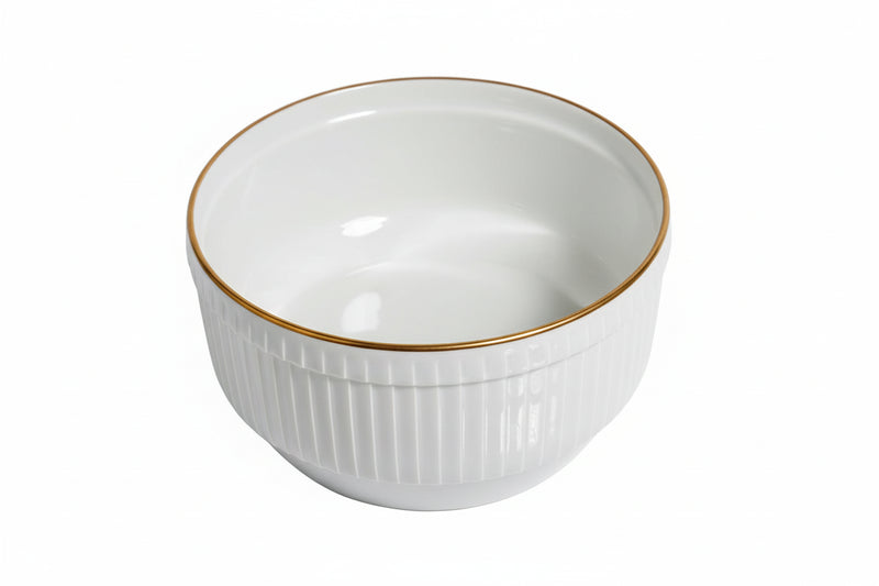 Rare PILLIVUYT Porcelaines A FEU White Ribbed Oven Dish Mehun 69%|286881613582