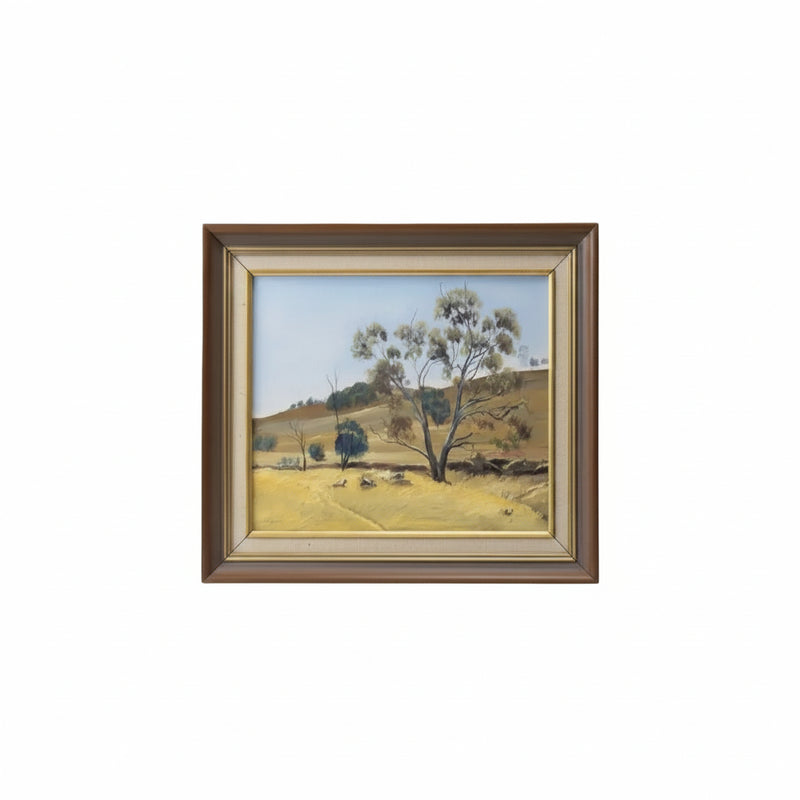 Original Oil Painting Signed Neville Giffen Australian Landscape Eucalypt Bush|286970360484