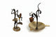 Vintage Mid Century African Tribal Bronze Figures - Set of 4 Stylized Sculptures|286914869338