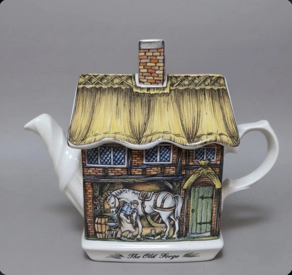 Vintage Sadler England Teapot "The Old Forge" Cottage Series - Reg No. 2026098|286922435602