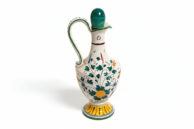 Italian Majolica Decanter with Stopper - Picture 3 of 3