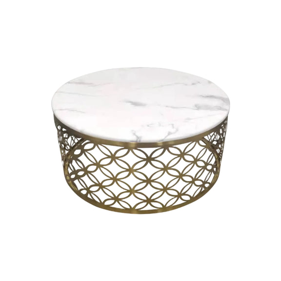 Gold Geometric Coffee Table|286958032089