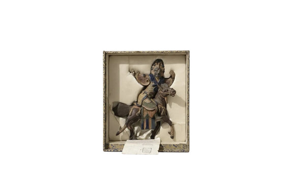 Antique Chinese Glazed Terracotta Warrior On Horseback Qing Dynasty Temple|286964743354