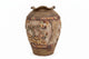 Huge Vintage Studio Pottery Vase 16" - Textured Relief Tree Landscape - Wavy Rim|286964692927