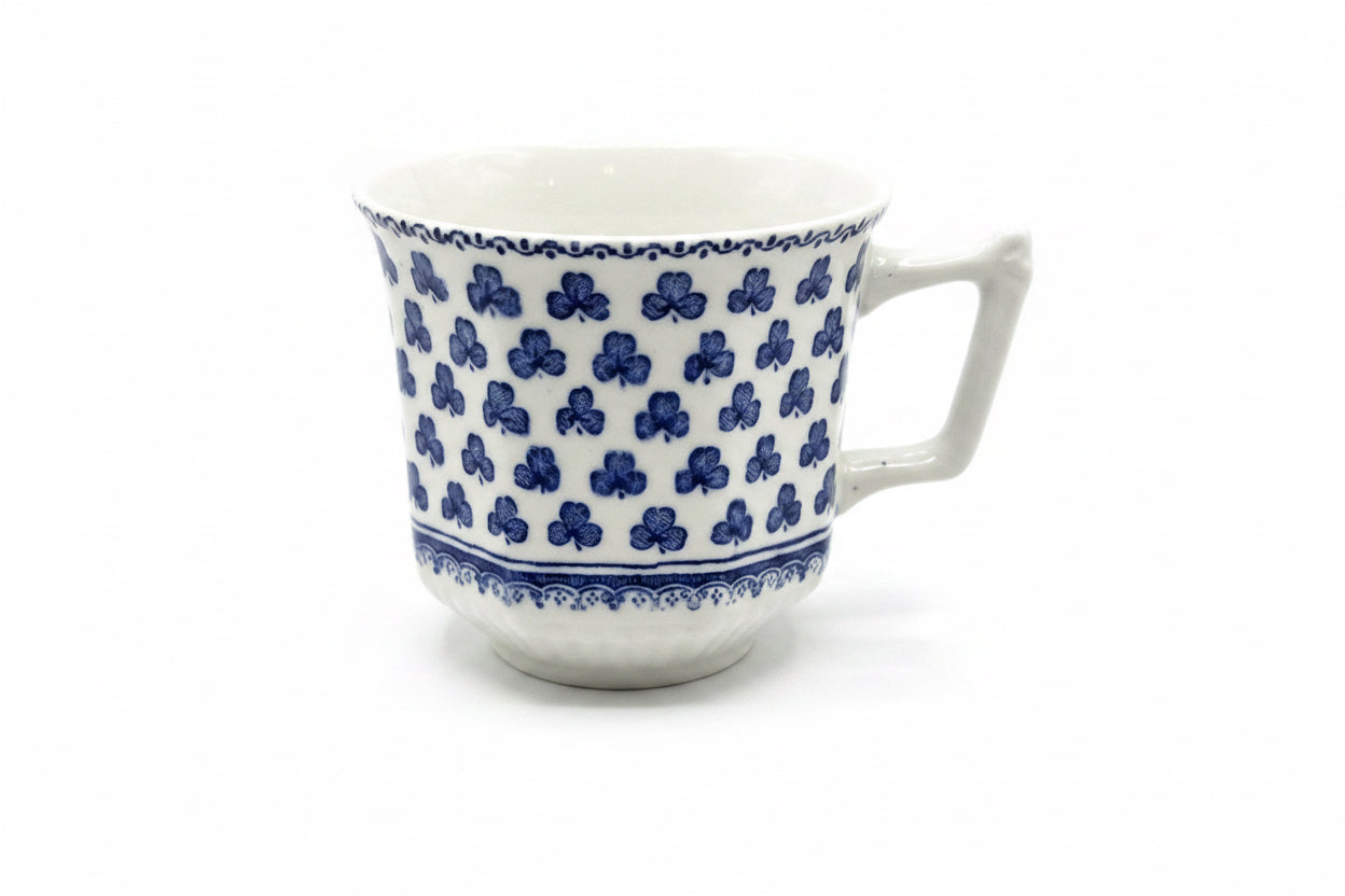 Vintage ADAMS England Blue & White Patterned Ceramic Coffee Mug / Tea Cup|287027871518