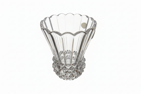 Genuine 25% Lead Crystal Clear Glass Vase Premium Diamond Cut Pattern|286917331083