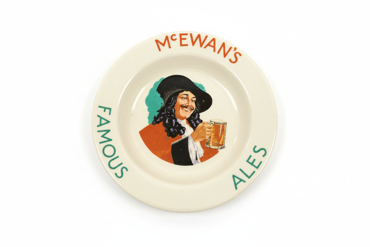 VINTAGE MCEWANS FAMOUS ALE  DISH PLATE BEER ADVERTISING SIGN ASHTRAY|286881778821