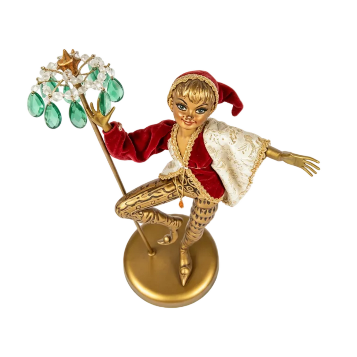 Vintage Italian Pixie Jester Lamp — Venetian Harlequin
