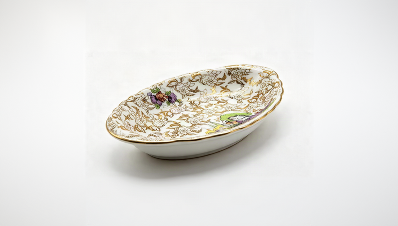 Vintage Lord Nelson Ware Pompadour Oval Trinket Dish