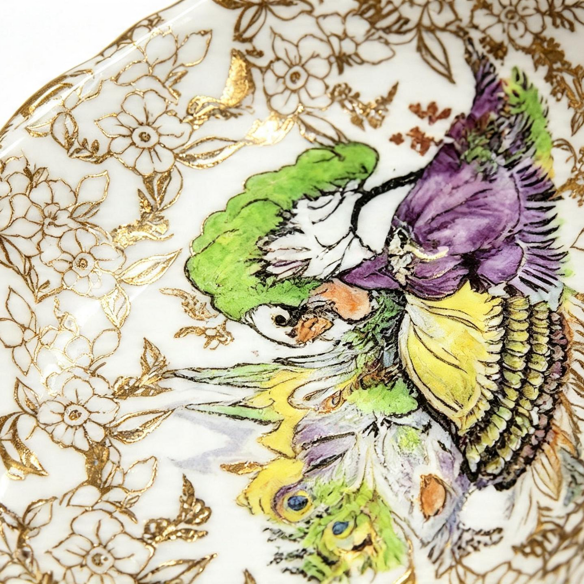 Vintage Lord Nelson Ware Pompadour Oval Trinket Dish