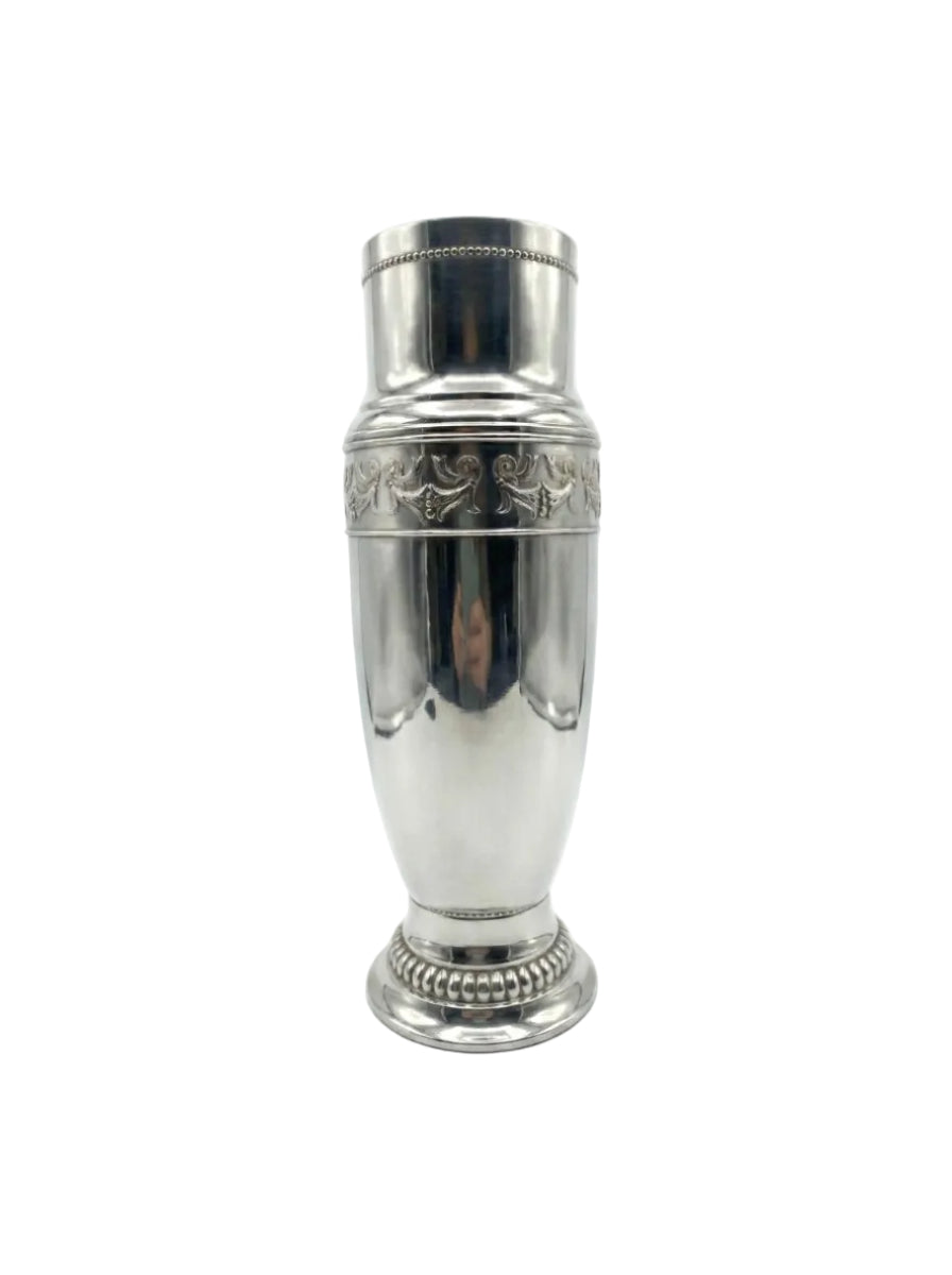 Antique Silver Plated Vase – Repousse Gadroon c.1920