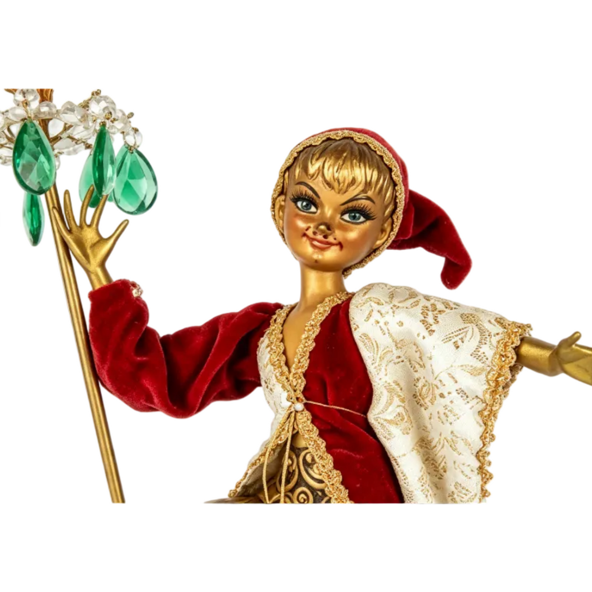 Vintage Italian Pixie Jester Lamp — Venetian Harlequin
