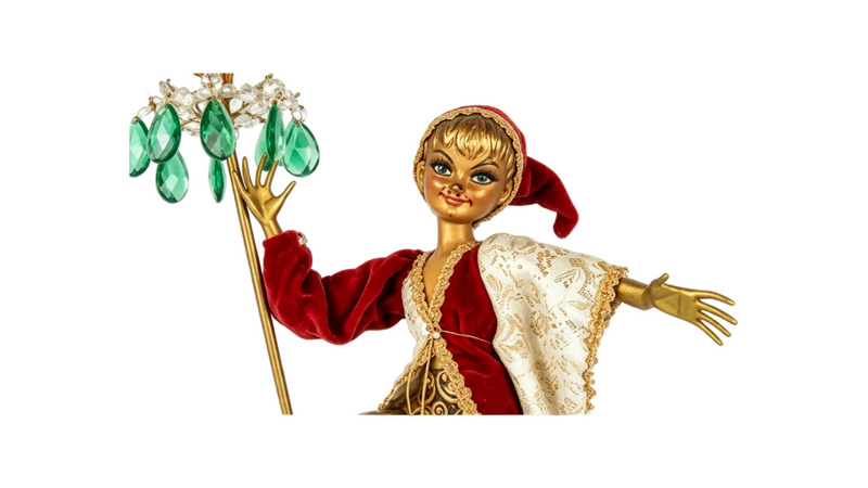 Vintage Italian Pixie Jester Lamp — Venetian Harlequin