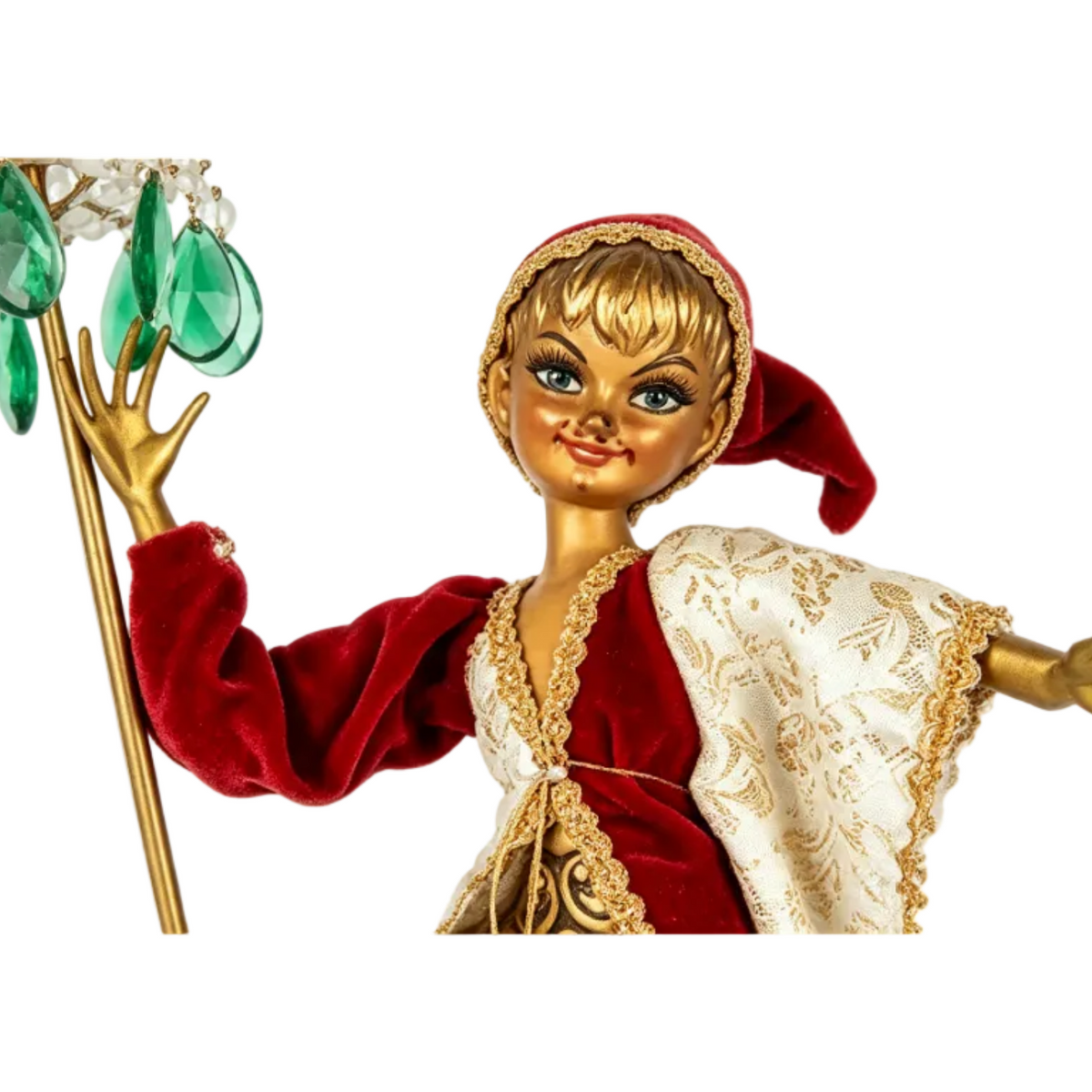 Vintage Italian Pixie Jester Lamp — Venetian Harlequin