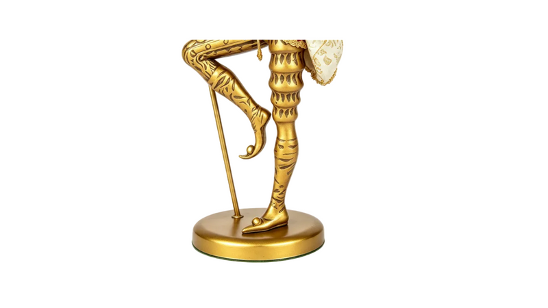 Vintage Italian Pixie Jester Lamp — Venetian Harlequin
