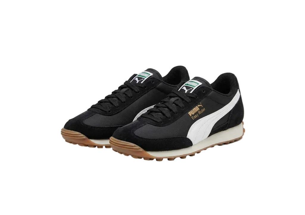 Puma Easy Rider Vintage Black White Gum Sneakers